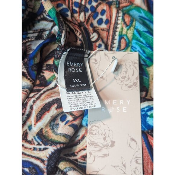 NWT Lot Of 2 Emery Rose Tiered Sundress & Dolman Top Size 3XL Lightweight Flowy - Picture 12 of 14
